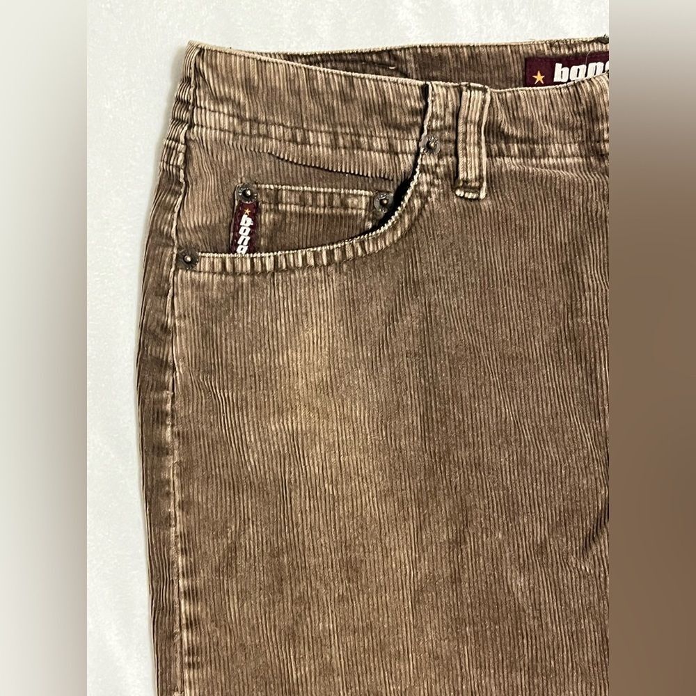 Bongo Jeans Brown Corduroy Hipster Skirt with Pockets Women’s Size 7 - Picture 4 of 14